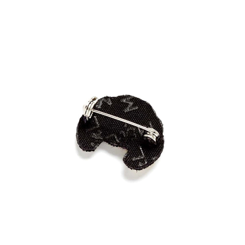 Hand Embroidered French Croissant Pin