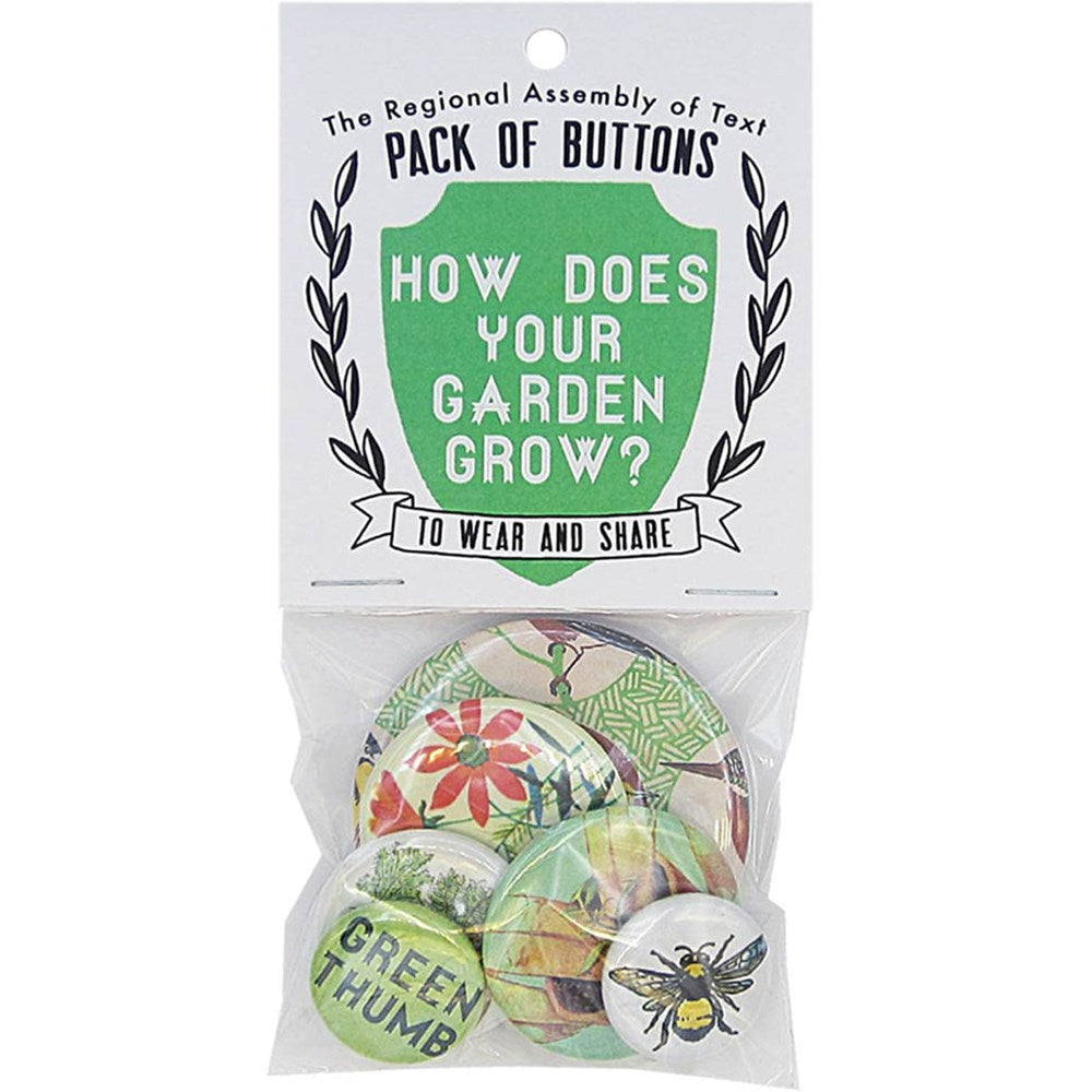Pack of Buttons - Garden