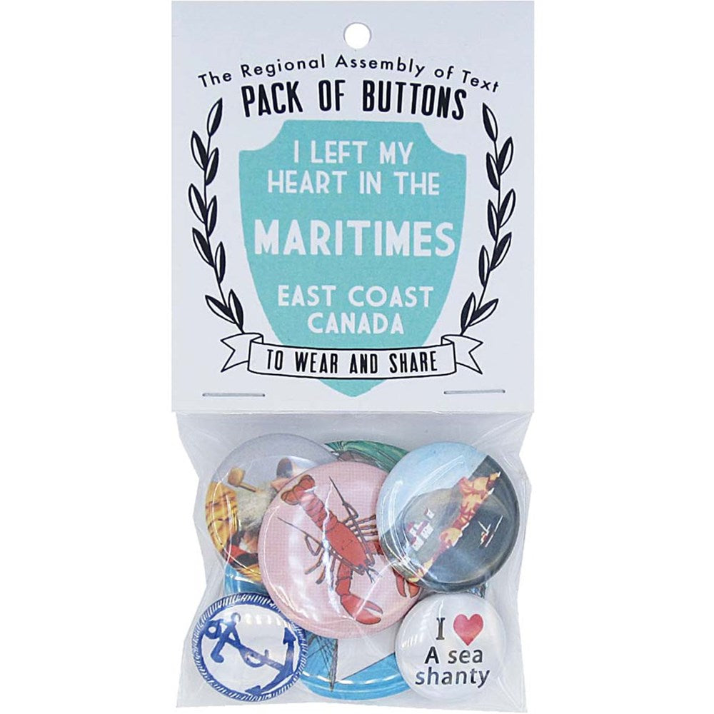 Pack of Buttons - The Maritimes