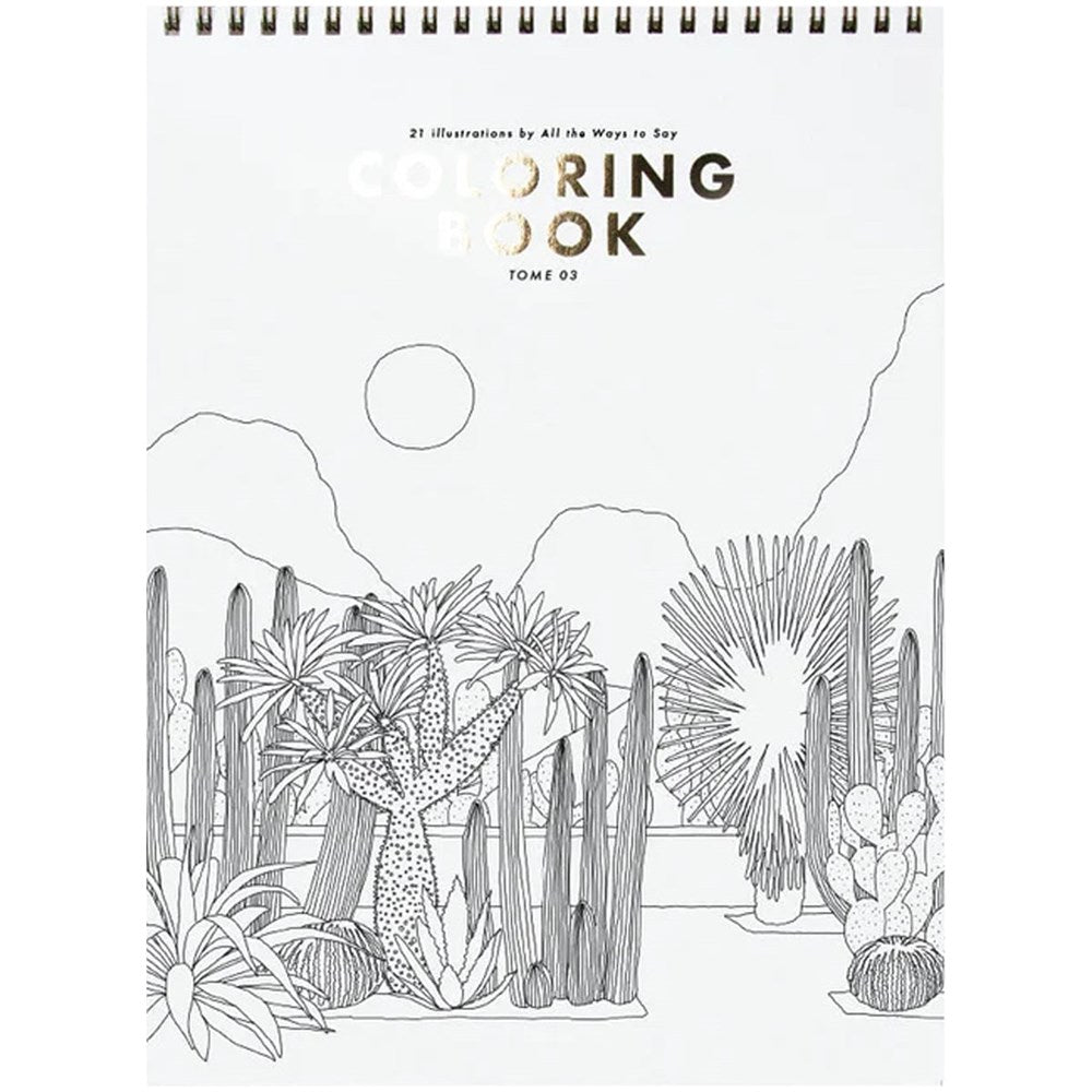 Coloring Book #3 - Cactus & Plants