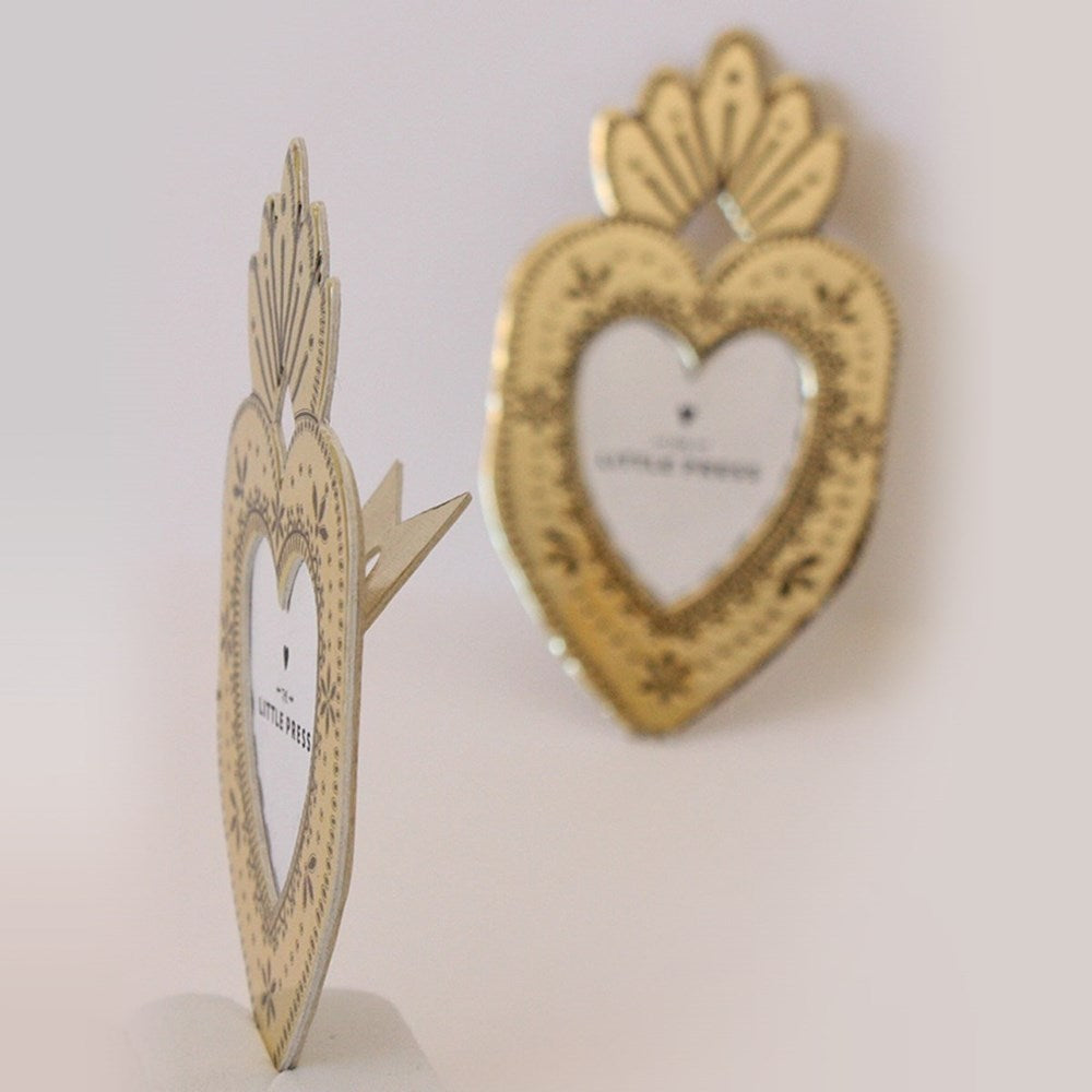 Mini Heart Frame - Gold