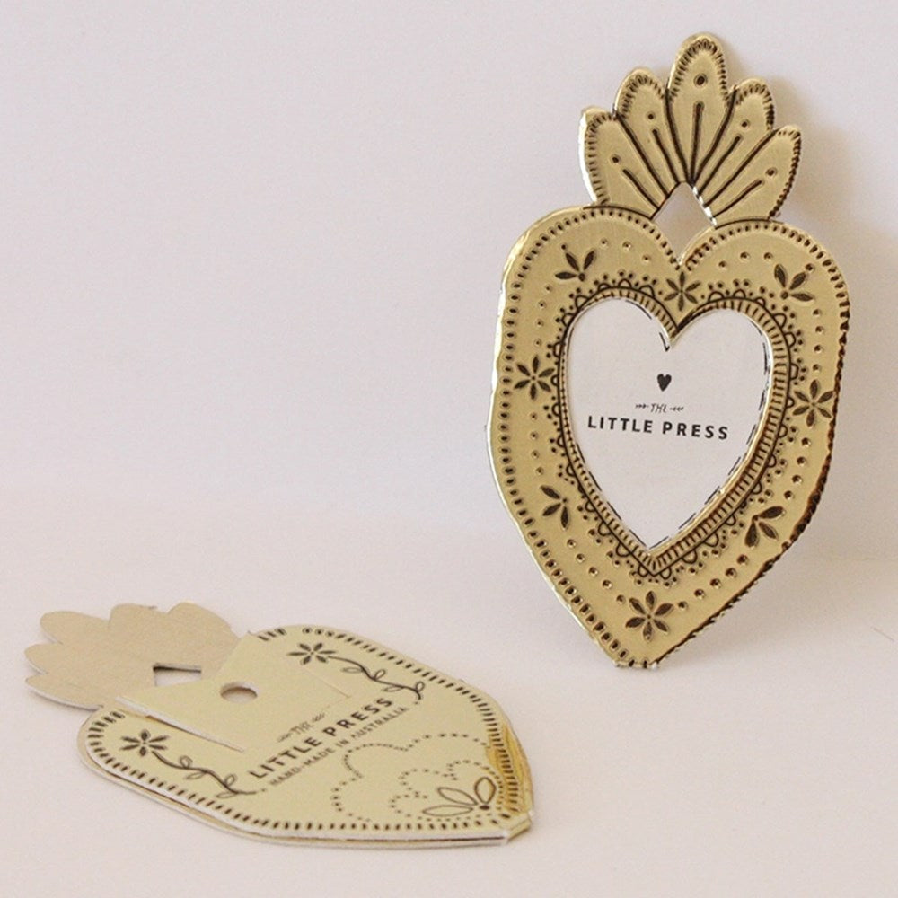 Mini Heart Frame - Gold