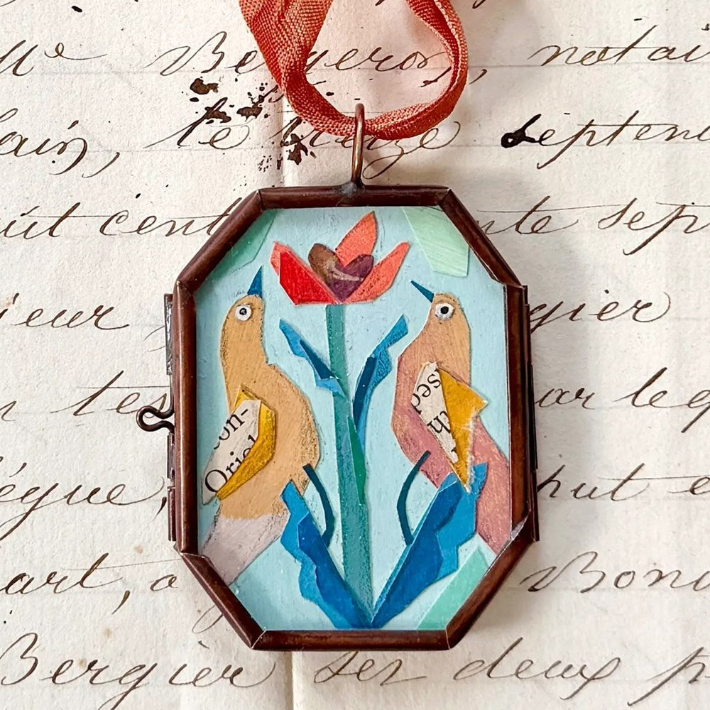 Small Locket - Love Birds